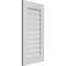 Ekena Millwork Vertical Surface Mount PVC Gable Vent: Functional, w/ 3-1/2"W x 1"P Standard Frame, 18"W x 34"H GVPVE18X3401SF - alternate 4